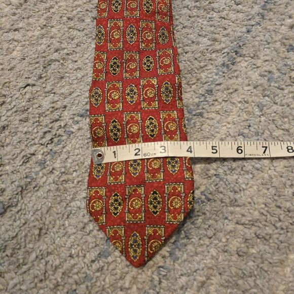 Robert Talbott, Best Of Class, 100% Silk, Red, Business Tie - Picture 5 of 6